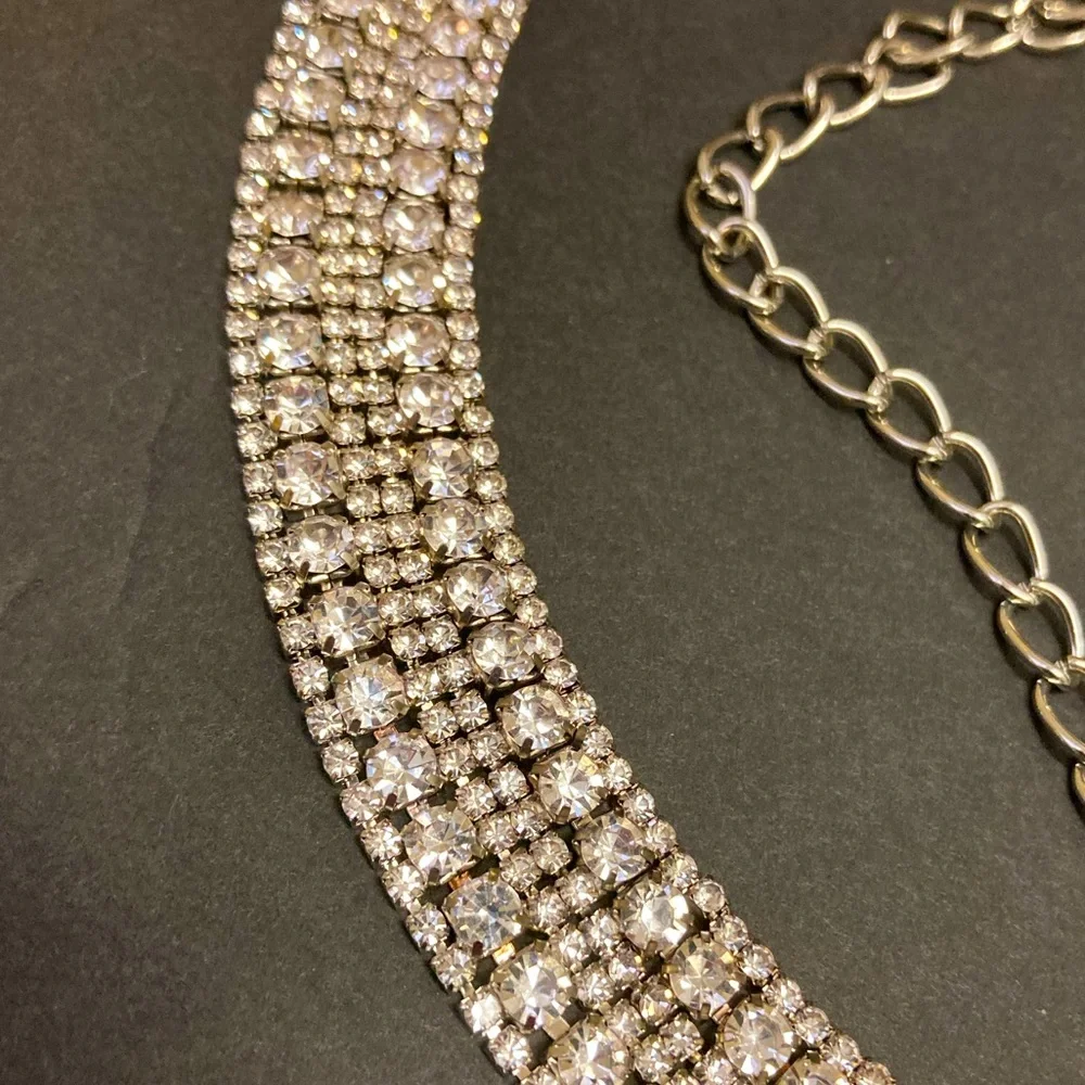 Vintage Rhinestone Belt in Silver - Picture 5 of 9